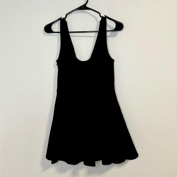 Lulus Skater Mini Dress Black Size M - Picture 8 of 8